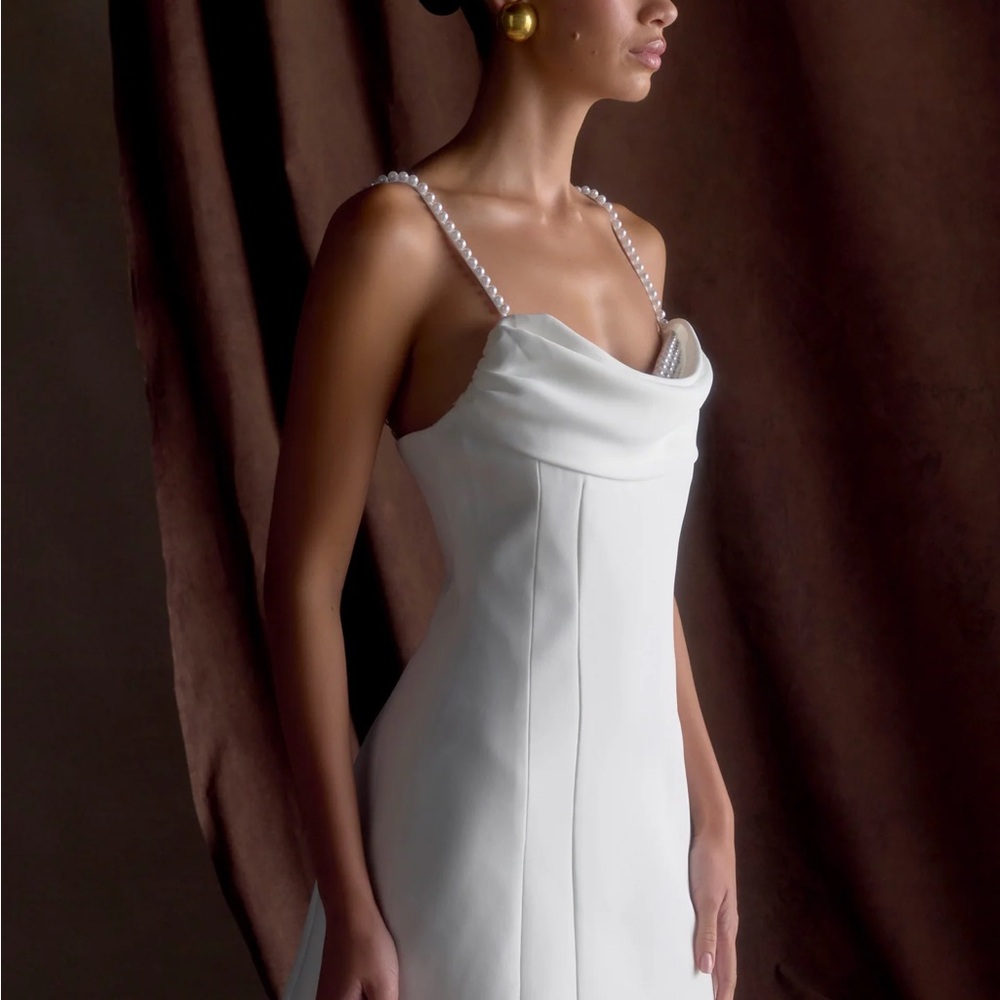 White and pearl dress
